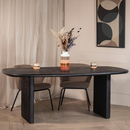Giga Meubel Eettafel Gin - Deens Ovaal - Mangohout - 200cm - vtwonen shop