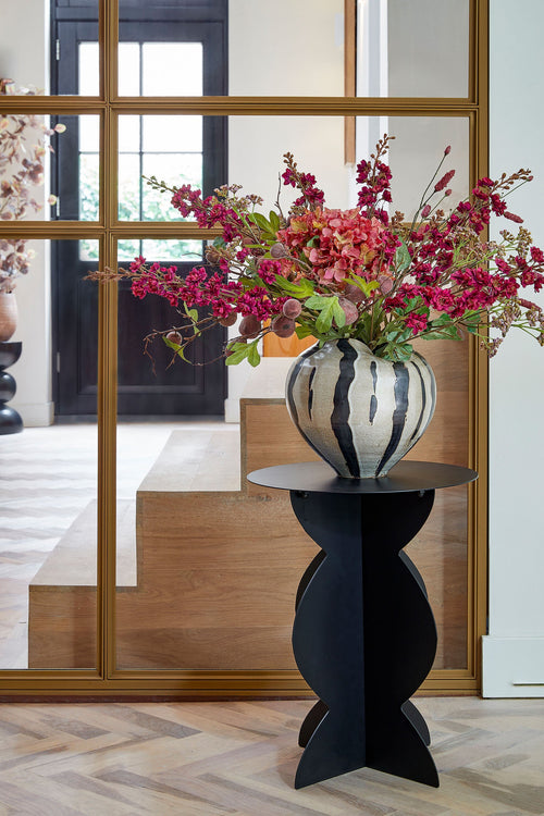 Mica Decorations Rafi Bijzettafel - H50 x Ø40 cm - IJzer - Zwart - vtwonen shop