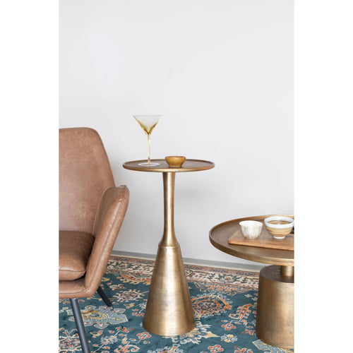 Housecraft Living Mason Salontafel Rond Metaal 60x 60 cm Goud - vtwonen shop