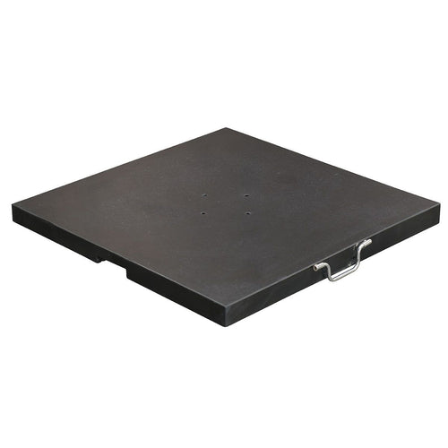 Garden Impressions zweefparasol Hawaii licht grijs 350x350 cm + 90 kg voet en hoes