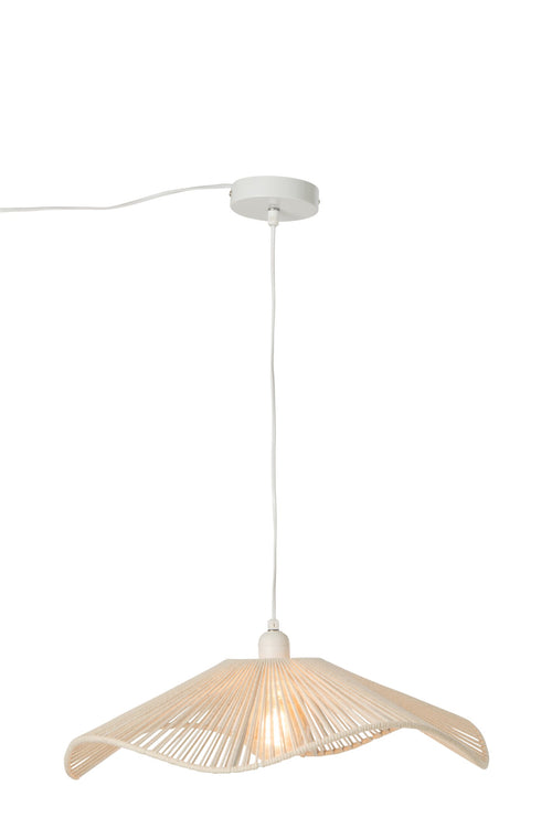 J-Line hanglamp Touw - vlas - greige - large