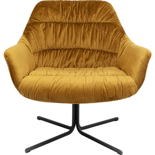 Kare Design Draaifauteuil Bristol Geel - vtwonen shop