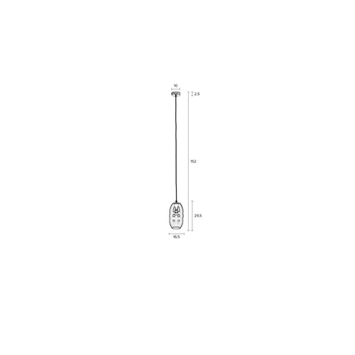 Housecraft Living Lauren Hanlamp S - Grijs