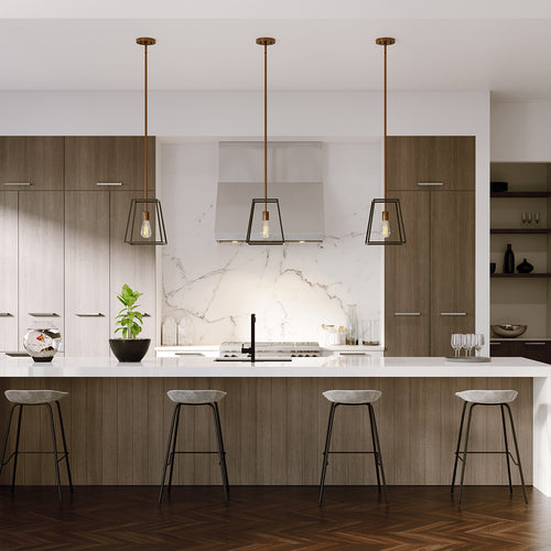 Elstead Fulton - 1-lichts plafondlamp brons, E27