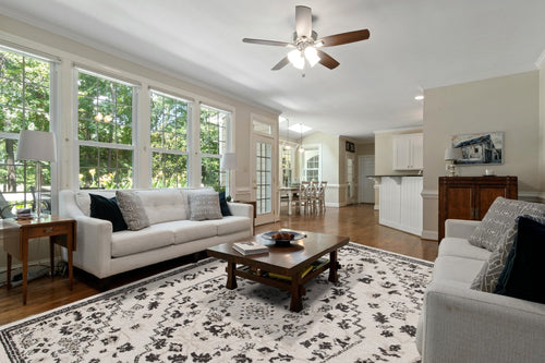 AFK Living vloerkleed Esma - reliëfeffect - grijs - 200 x 290 cm - vtwonen shop