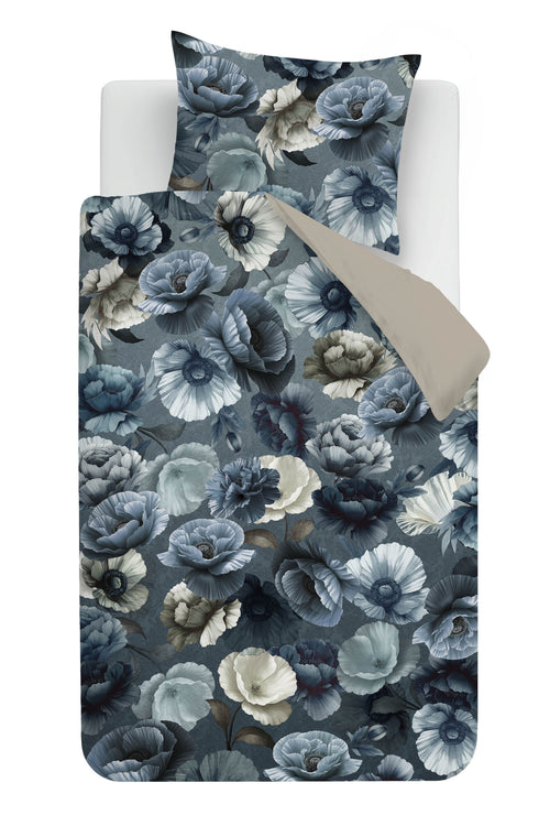 Kardol Dekbedovertrek Papavero - 140 x 200/220 cm - Blauw