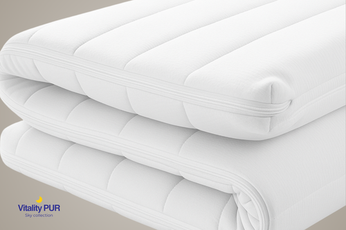 Vitality Pur - SKY Memory Foam Topper - Ademend & ondersteunend - 90x200cm
