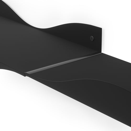 Umbra wandplanken, set van 2, Surf - 30 x 46 x 8 cm - Zwart