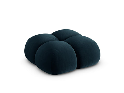 Cosmopolitan Design Poef Loretto flueel diepe olie - 90x90x40cm