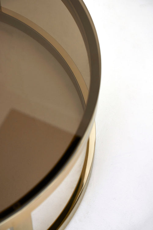 Light & Living salontafel MILAGRO - Ø100.5x36.5cm - goud - Set van 2