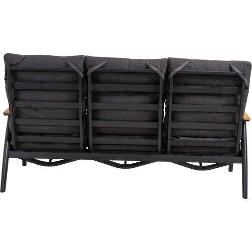 Lesli Living loveseat Florence - zwart - 190x84x94cm