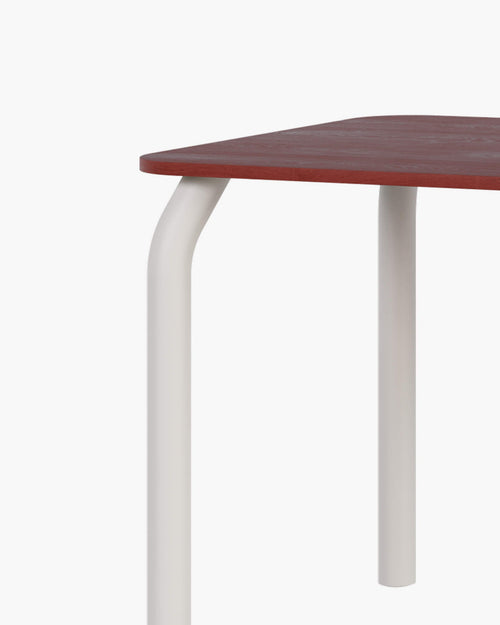 noo.ma Meko eettafel - 140 x 80 cm, hout, Auburn Red & Piazza Beige