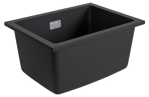 LOMAZOO spoelbak Isco - opbouw - graniet - zwart - 30 x 40 cm