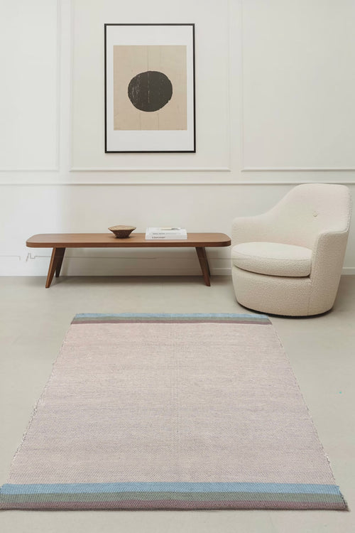 AFK Living vloerkleed Fado - handgemaakt - Gerecycled katoen - 120 x 170 cm