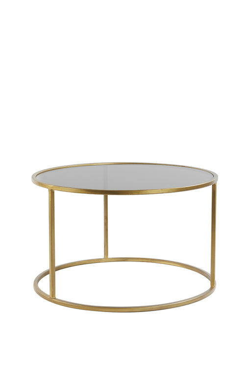 Light & Living salontafel DUARTE - Ø75x44cm - goud - Set van 2 - vtwonen shop