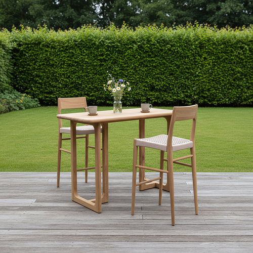 Freya teakhouten barstoel - Tuinstoel