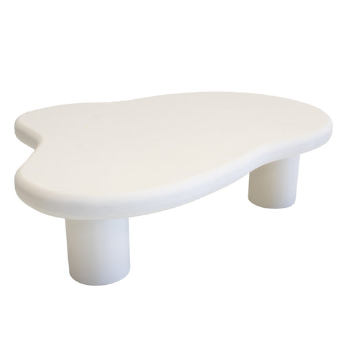 Giga Meubel Salontafel Sam Organisch - Beton Ciré - Beige - 120x88x30cm - vtwonen shop