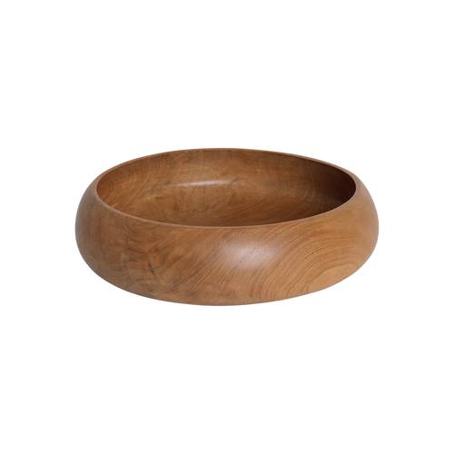 Raw Materials teakhouten schaal - Ø 30 cm