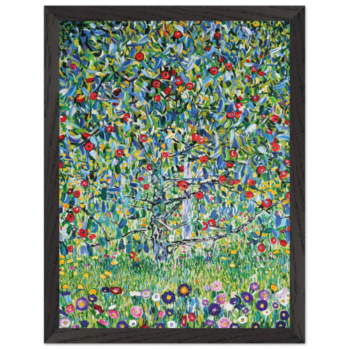 Artfulprints Poster met Lijst Gustav Klimt - Apple tree   - 30x40 cm - Groen