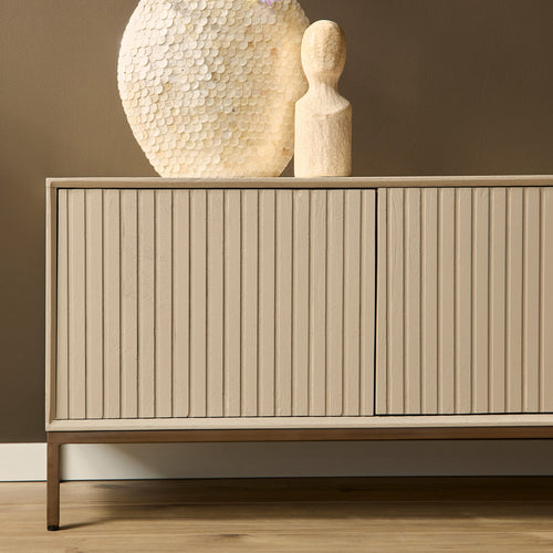 StarFurn Tv-meubel Madison - Zandkleur Hout - 165x45x55cm - vtwonen shop