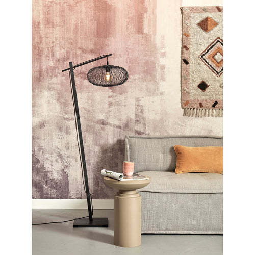 GOOD&MOJO vloerlamp Cango - zwart - Ø40cm - vtwonen shop