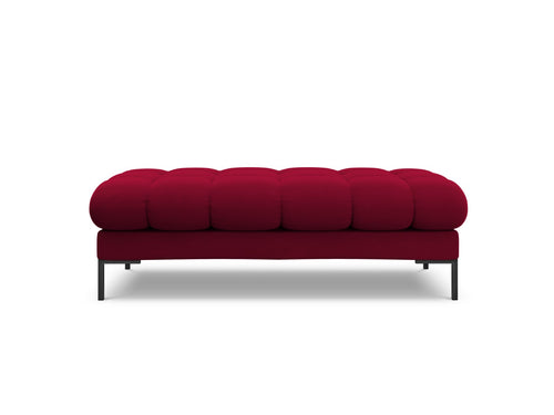 Cosmopolitan Design Bank Bali 2-zits, flueel, rood - 62x133x40cm