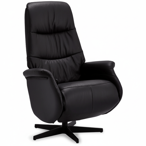 Furnhouse relaxfauteuil Delta - Zwart - Draaibaar - 79x90x114