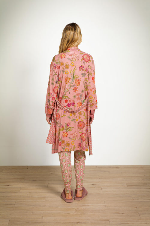 Pip Studio - Nisha Kimono Dames - Coco Flower - Koraal - M - vtwonen shop