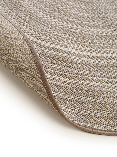 benuta binnen- en buitenkleed Metro - crème/taupe - ø 120 cm