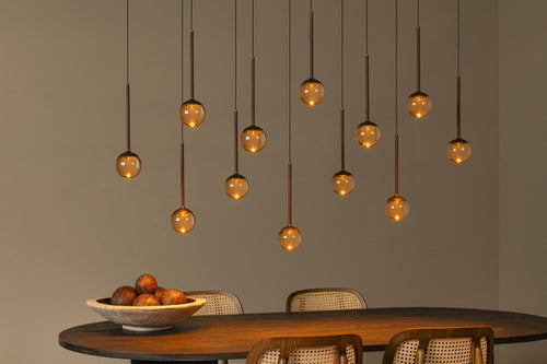 Lucide hanglamp CALINA - Geïntegreerde LED - Koffie - vtwonen shop