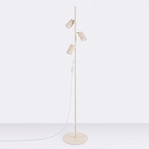 Sollux Lighting Vloerlamp KARBON 3 beige - 30x30x155cm