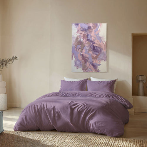 Byrklund - Dekbedovertrek Pure & Plain - 240x220 cm - Paars