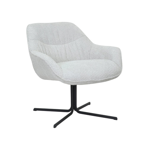 Starfurn  fauteuil Mila - wit - 77x80x52cm