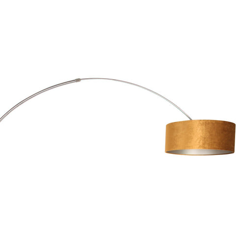 Steinhauer vloerlamp Sparkled - 1 lichts - 190x 230 cm - mat chroom goud