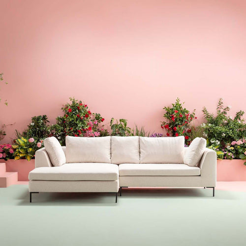 Kare Design Hoekbank Gianni 290cm links creme