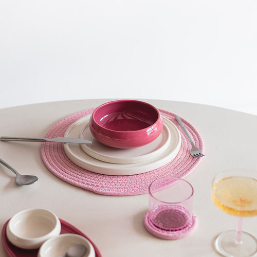 Ona - Kom 16xH5,5cm pink Billie - Set van 2