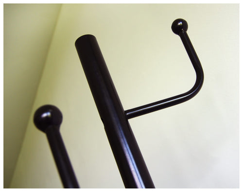 Furnilux Kapstok - Staand - Metaal/Zwart - Marmeren Voet - 37x176 cm