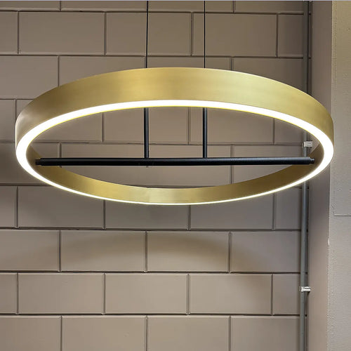 Freelight hanglamp Livello - 2 lichts - 60  x 150   cm - zwart goud - vtwonen shop