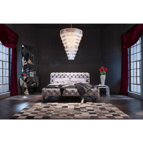 Kare Design Bed Desire - fluweel - grijs - 180x200cm - vtwonen shop