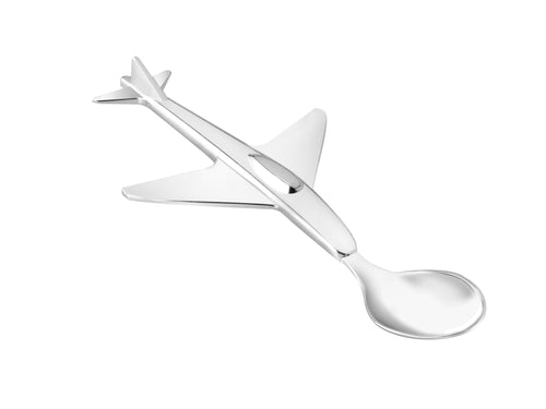 Zilverstad - Kinderlepel Vliegtuig - RVS - vtwonen shop