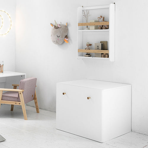 Petite Amélie Houten Speelgoedkist - MDF - wit