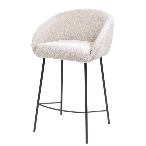 Giga Meubel Barstoel Lova - Stof/Metaal - Taupe - Set van 2 - vtwonen shop