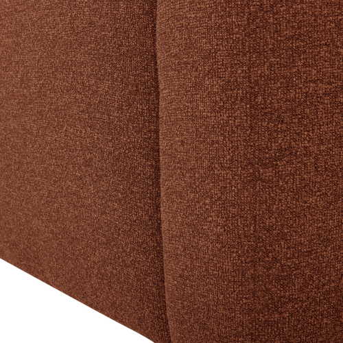 WOOOD 1-zits bank arm links Mojo Base - Bouclé - Roestbruin - 74x105x97