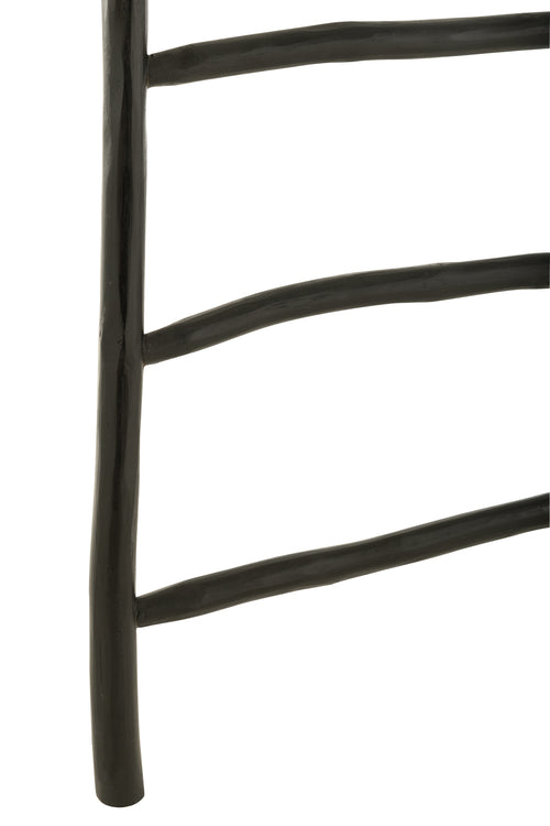 J-Line decoratie Ladder 6 Stappen Teak - hout - zwart - vtwonen shop