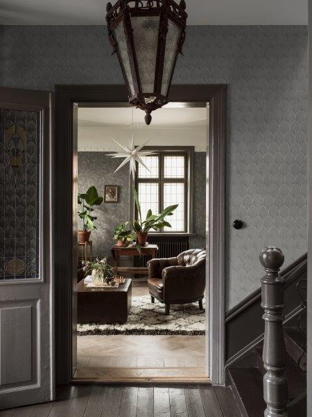 Borastapeter behang art deco motief grijs - 53 cm x 10.05 m - 660284 - vtwonen shop