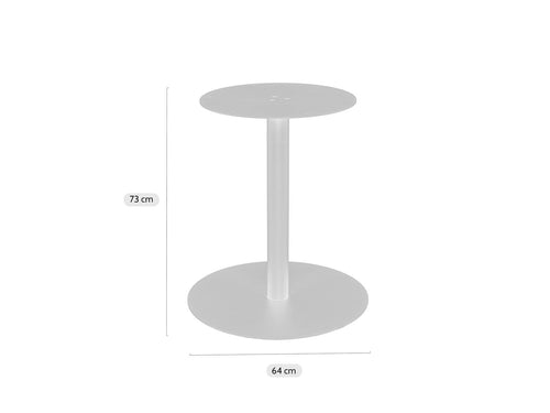 MaximaVida ronde metalen tafelpoot Portland zwart -  extra zware 34 kilo uitvoering
