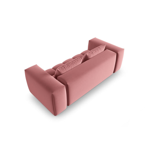 Cosmopolitan Design - Modulaire bank Verona 3-zits, flueel flamingo - 85x200x70cm