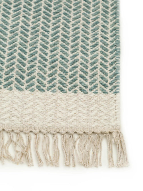 benuta wollen vloerkleed Kim - mint - 120x170 cm