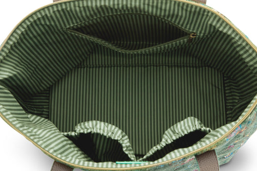 Pip Studio Tilda Tote Bag Medium Flora Bangalore Dames - Groen - 47x17x37 cm