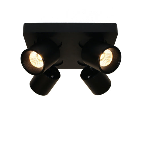 Artdelight spot Laguna - 4 lichts - 22  x 9.5   cm - zwart